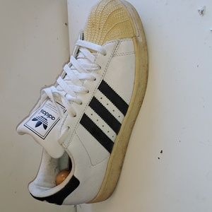 Adidas Original Men’s 12 Superstar Hard Shell Toe White Black Sz. 10.5